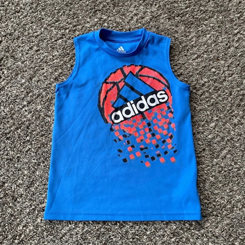 Adidas Sleeveless Shirt Size 4